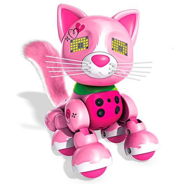 Интерактивный котенок Розовый Meowzies Zoomer